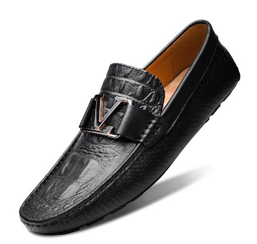 Vesper Moccasin in Crocodile Leather